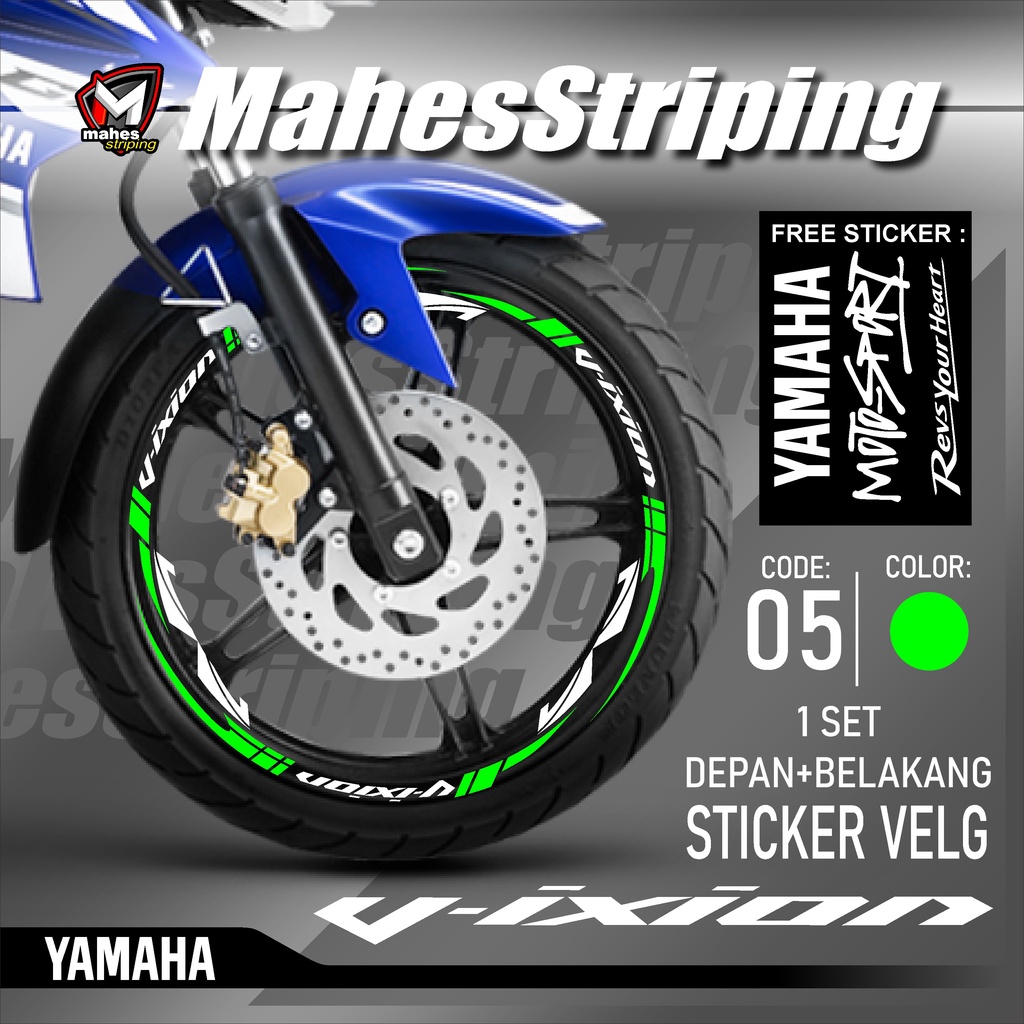 Jual Mahes Striping - Stiker Cutting Sticker Velg Yamaha VIXION New Old ...