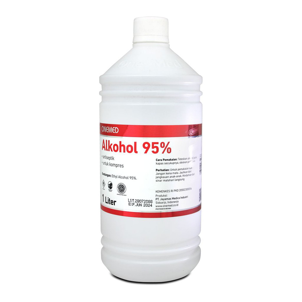 Jual Onemed - Alkohol 95% 1 liter / Alkohol Onemed 95% 1 Liter ...