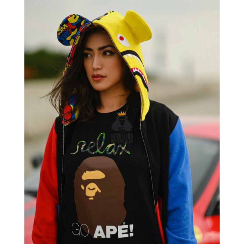 Bape sales bearbrick hoodie