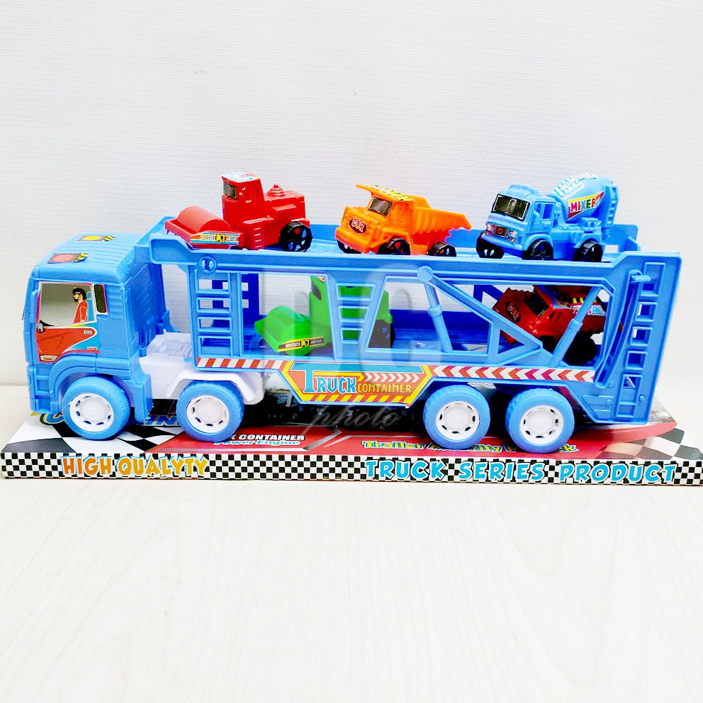 Jual Truck Series Container Mainan Truk Trailer Konstruksi Molen Roller ...