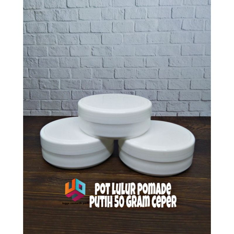 Jual POT POMADE /POT LULUR 50 GRAM PUTIH MODEL CEPER | Shopee Indonesia