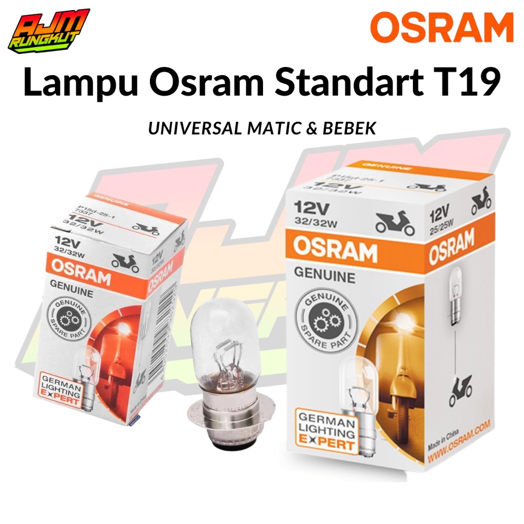 Jual Bohlam Dop Lampu Depan Motor Osram 25 Watt 32 Watt H6/M5 12V 7335 ...