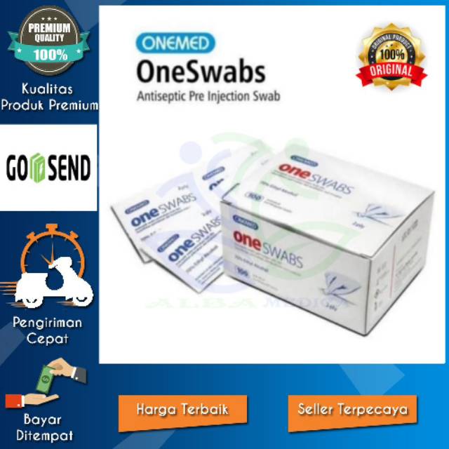 Jual Tissue Steril Antiseptic Alkohol Swab Onemed Shopee Indonesia