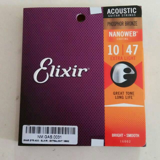 Jual Senar Gitar Akustik Elixir Phospor Ori Uk Best Seller Shopee Indonesia