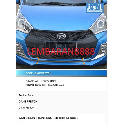 Jual List Bumper Depan/Front Bumper Trim Chrome All New Sirion | Shopee ...