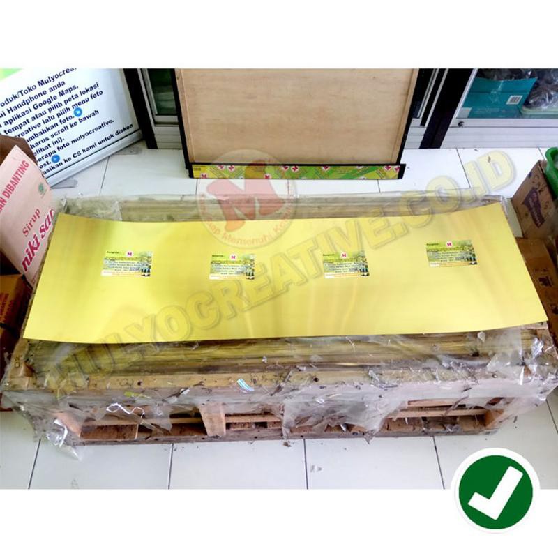 Jual Plat Kuningan Lembaran Ukuran 120cm X 36.5cm Tebal 0.3mm | Shopee ...