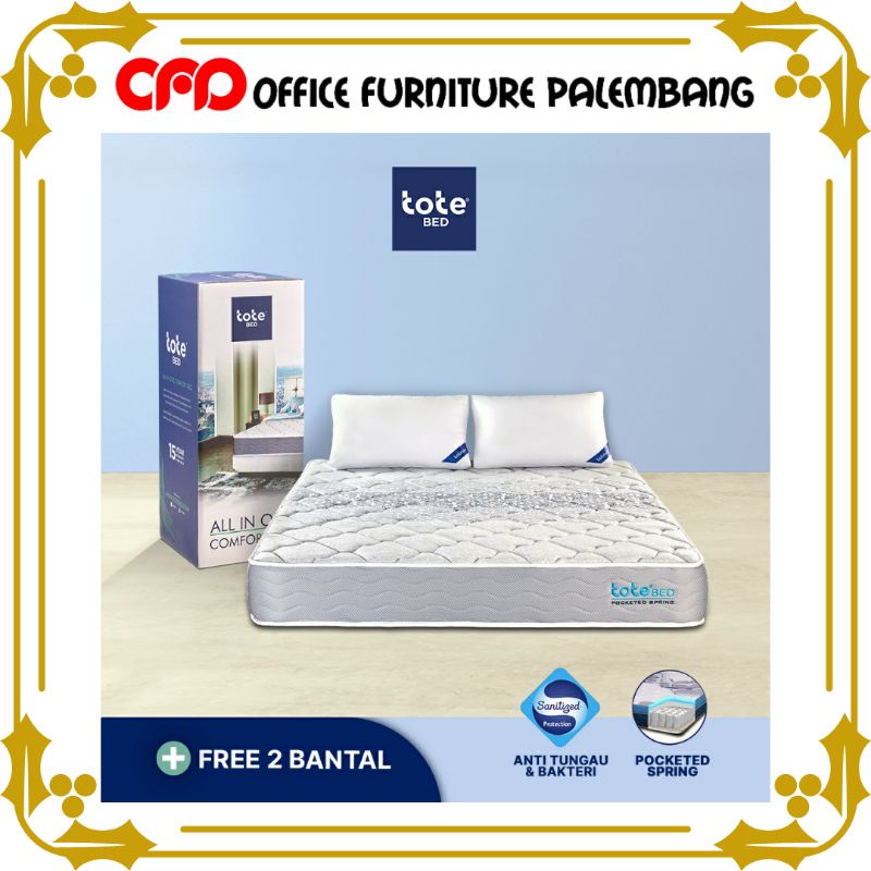 Jual tote bed kasur in a box pocket spring matras kasur springbed by