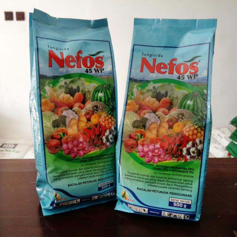 Jual NEFOS 45 WP FUNGISIDA KONTAK DAN SISTEMIK 500 GRAM | Shopee Indonesia