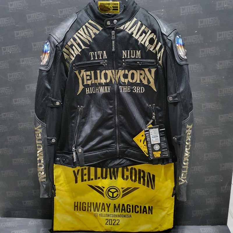 Jual Jacket Jaket Touring Yellow Corn YB 2109 Black Gold Titanium ...
