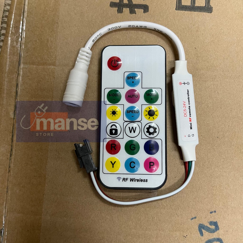 Jual Modul Remote RGB WS2811 WS2812 5V 12V 24V RF | Shopee Indonesia