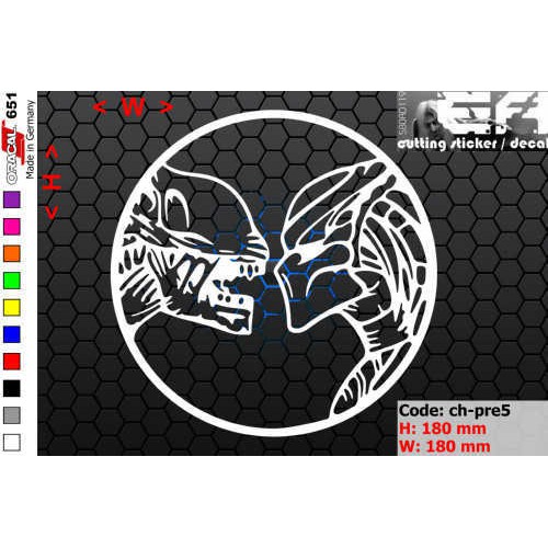 Jual ea cutting sticker / decal Code: ch-pre5 ( predator ) | Shopee ...