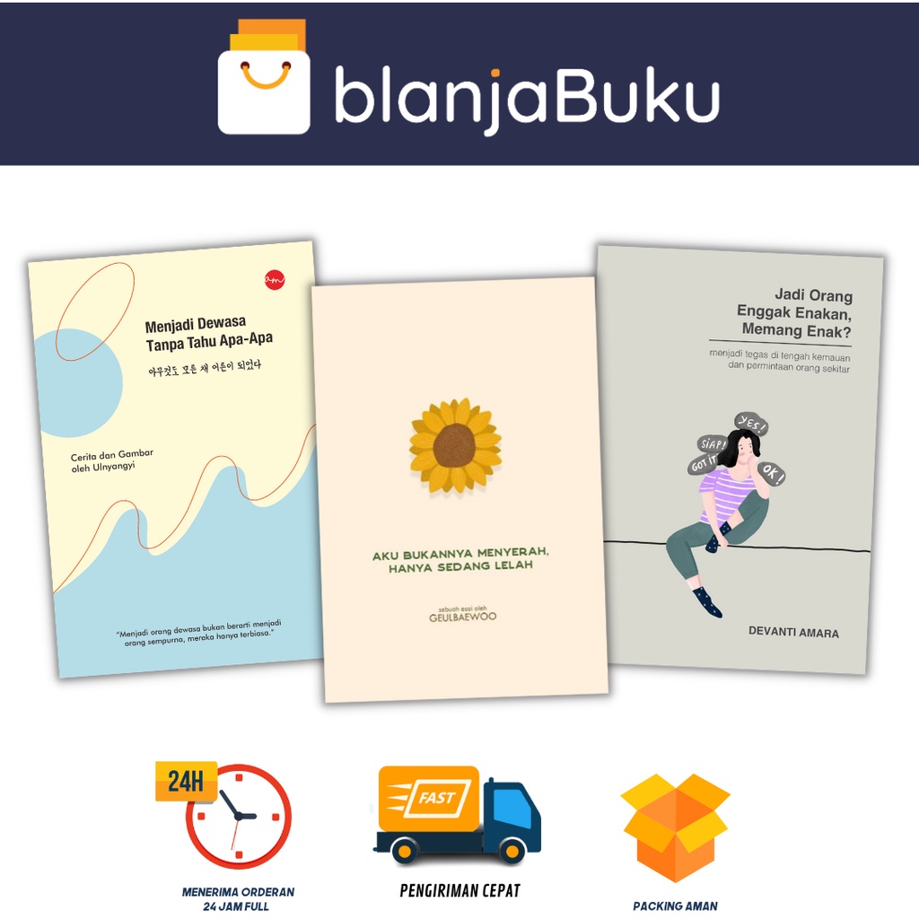 Jual Paket Buku Motivasi Aku Bukannya Menyerah Hanya Sedang Lelah