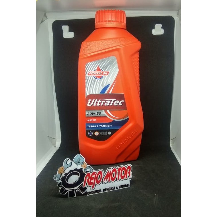 Jual Oli Mesin Motor Federal Ultratec 20w 50 4t 800ml Shopee Indonesia