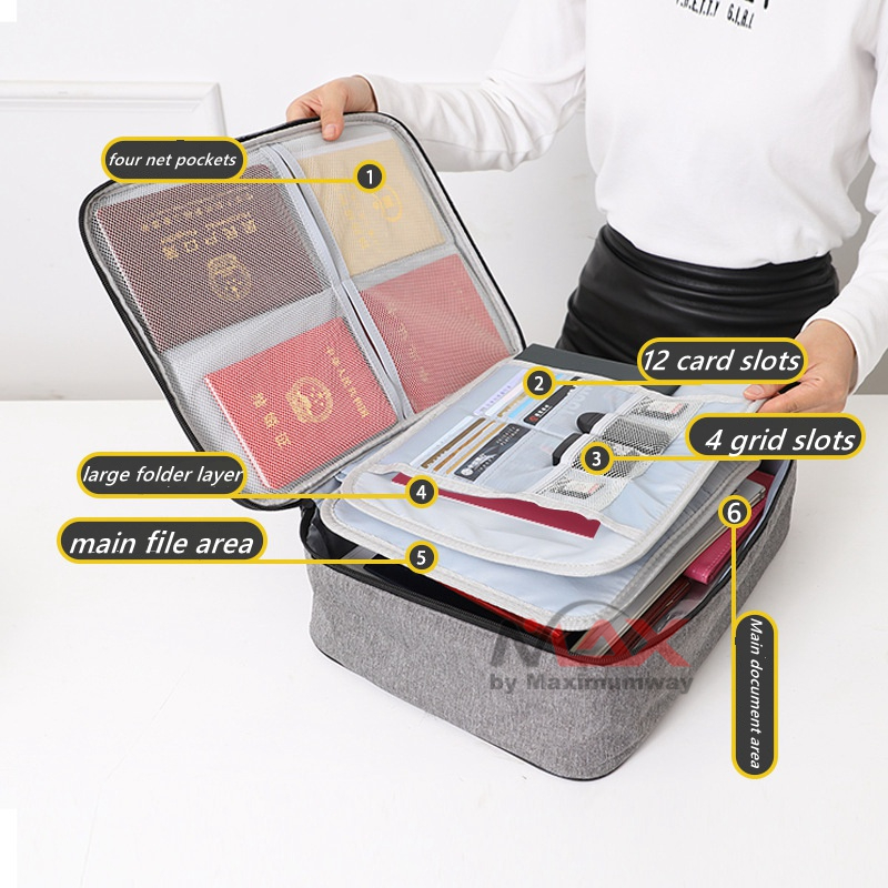 Jual KALAX Tas Organizer Dokumen Simpan Ijazah Surat Tanah Sertifikat ...