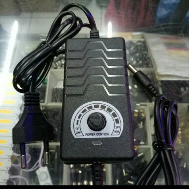 Jual ac dc adaptor + power kontrol input ac 100-240vol output dc 1 ...
