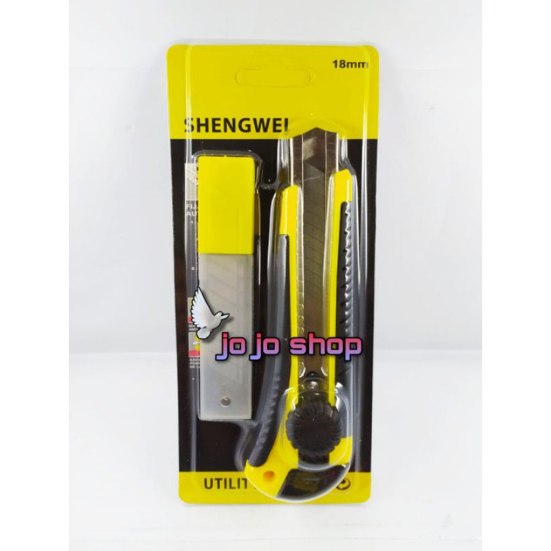 Jual Pisau Karter/Cutter Utility/Karter Besar ShengWei | Shopee Indonesia