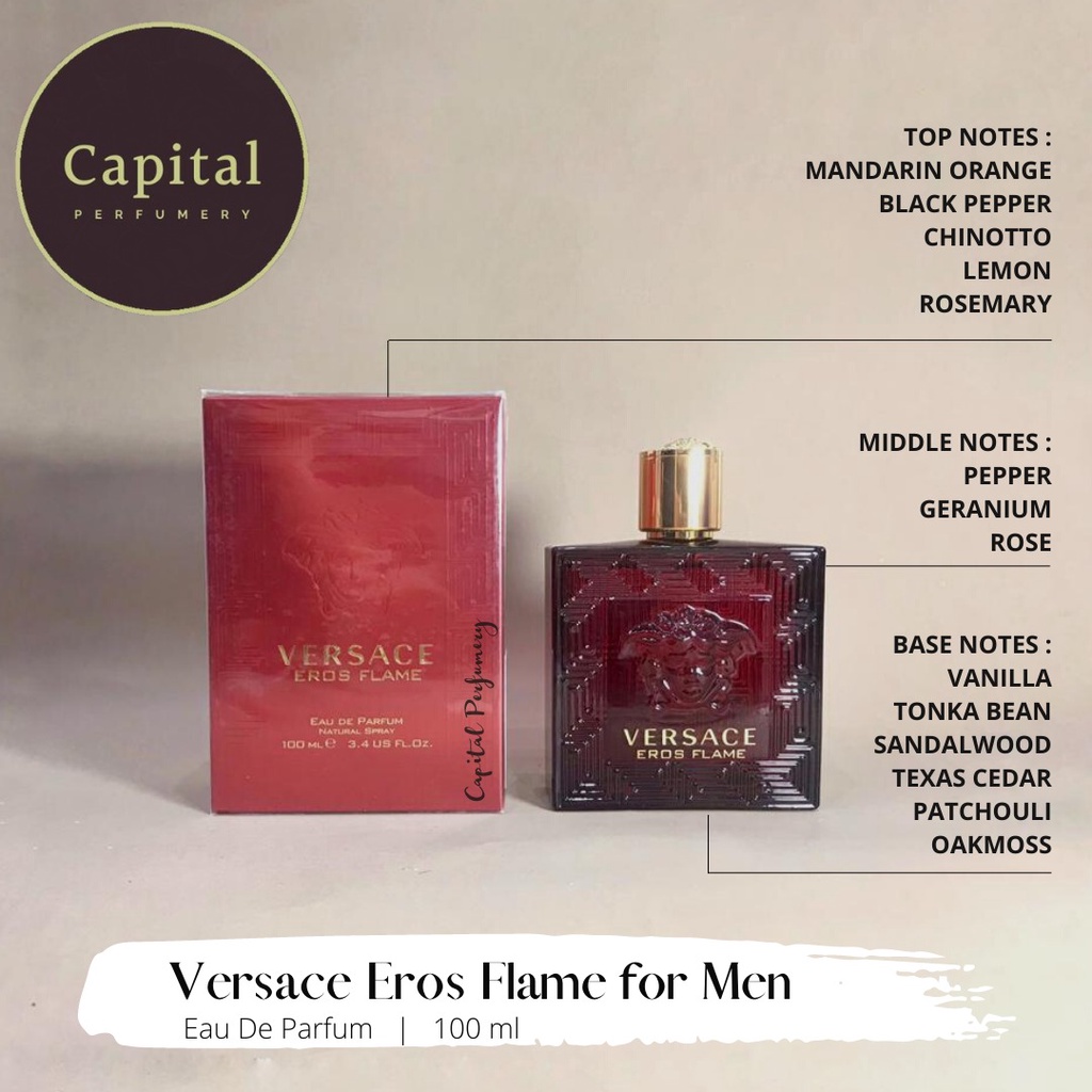 Jual Versace Eros Flame M edp 100ml | Shopee Indonesia