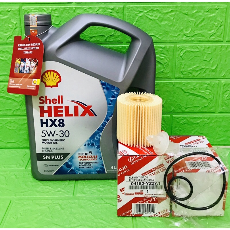 jual-oli-mesin-shell-helix-hx8-5w-30-4l-paket-filter-oli-new-alphard