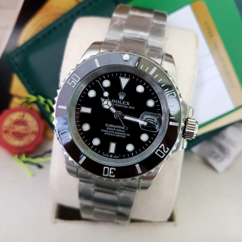 JAM TANGAN ROLEX SUBMARINER OYSTER PERPETUAL DATE MESIN AUTOMATIC