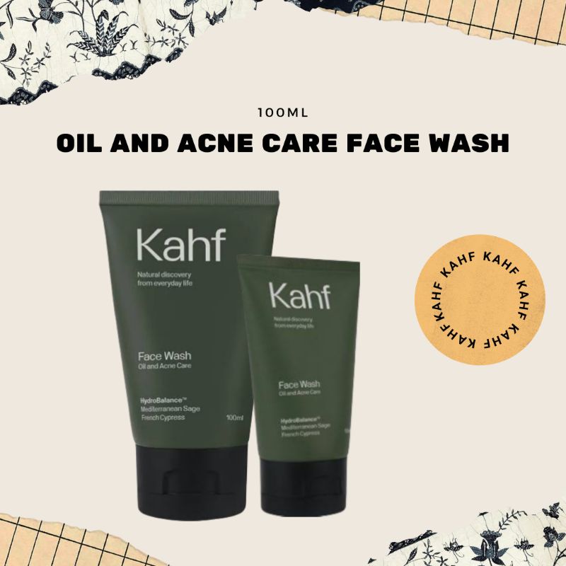 Jual Kahf Oil And Acne Care Face Wash Ml Shopee Indonesia