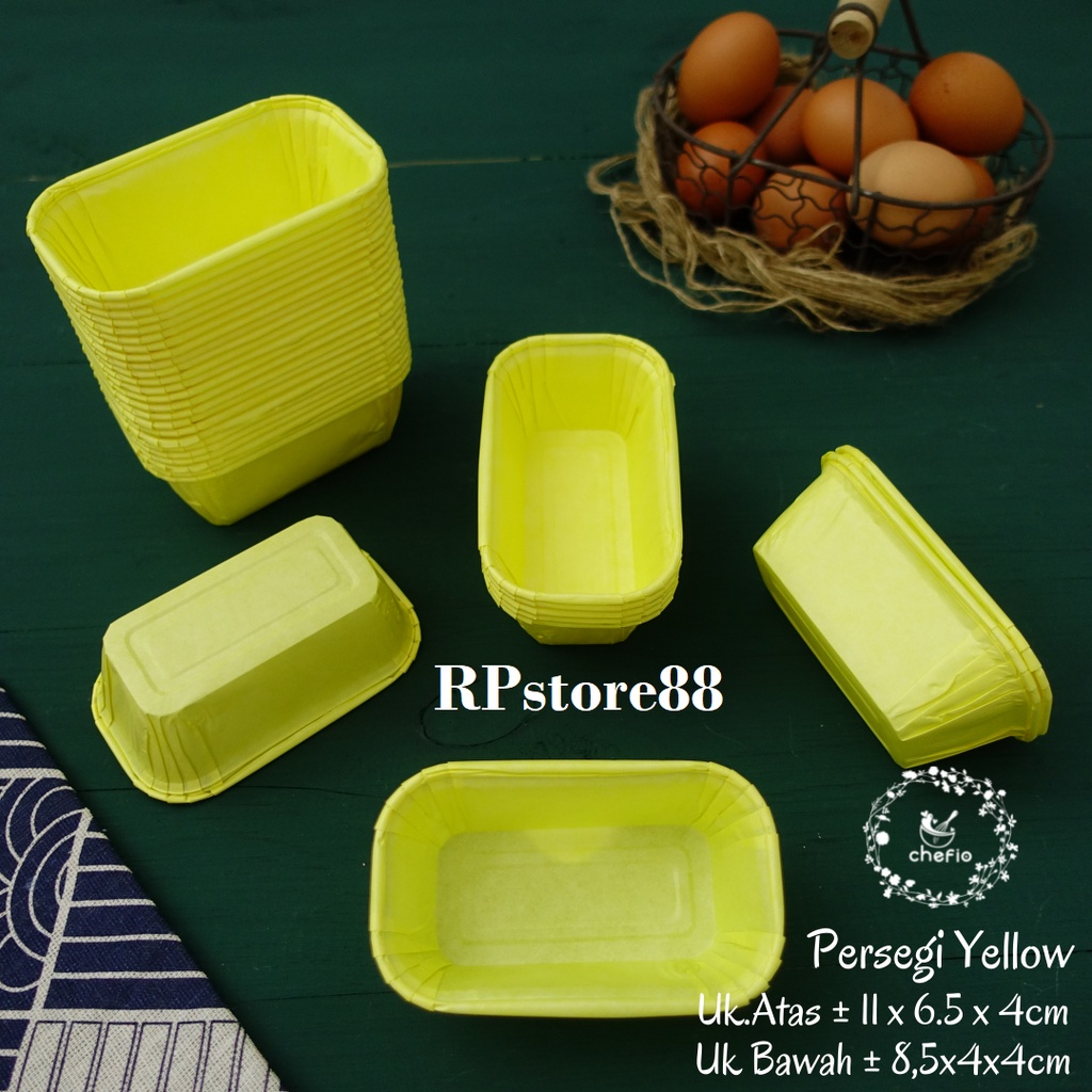 Jual Chefio Paper Cup Cupcake Case Persegi Kotak Kertas Muffin Roti Kue ...