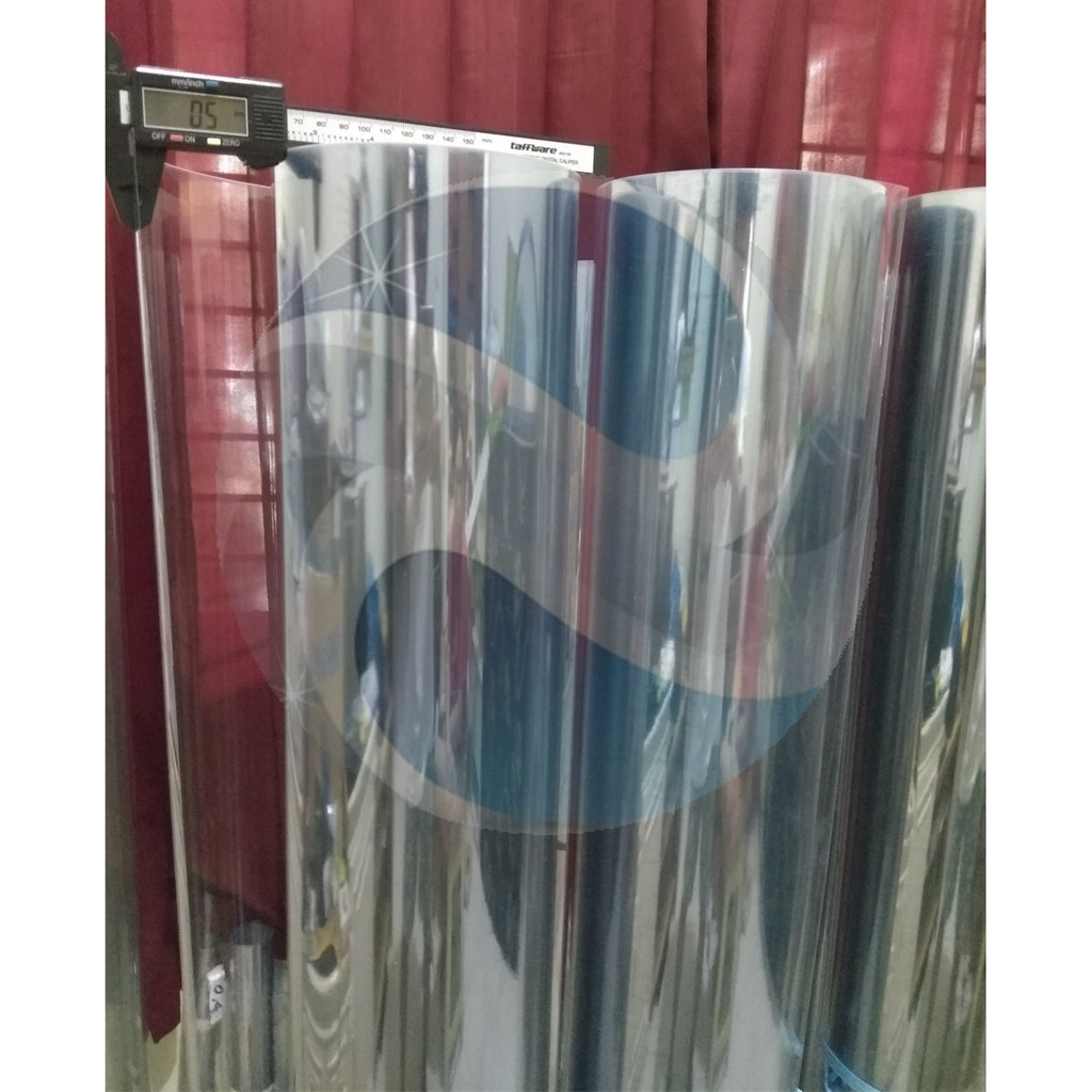 Jual Mika Kaku Rigid Pvc Sheet Mm Lebar Cm Super Clear Bening Meteran Shopee Indonesia