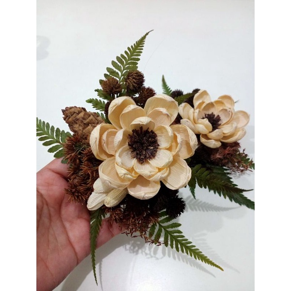 Jual hiasan hantaran/rangkaian bunga kering/rangkaian bunga sudut