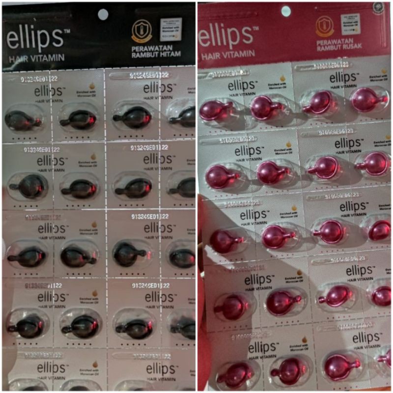 Jual [HARGA ECER] Ellips Hair Vitamin Blister 20 Capsule / Vitamin ...