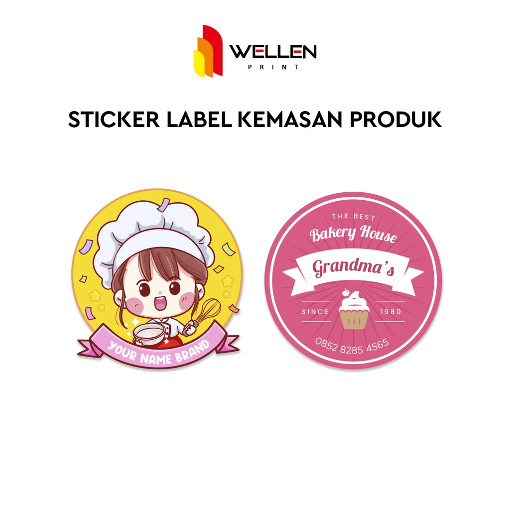 Jual WELLEN PRINT - Cetak Sticker Label Bulat Kemasan Produk Makanan ...