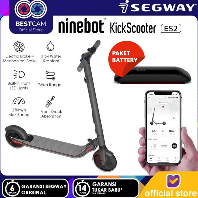 Jual Segway Ninebot Es2 Electric Kick Scooter Led Display Skuter