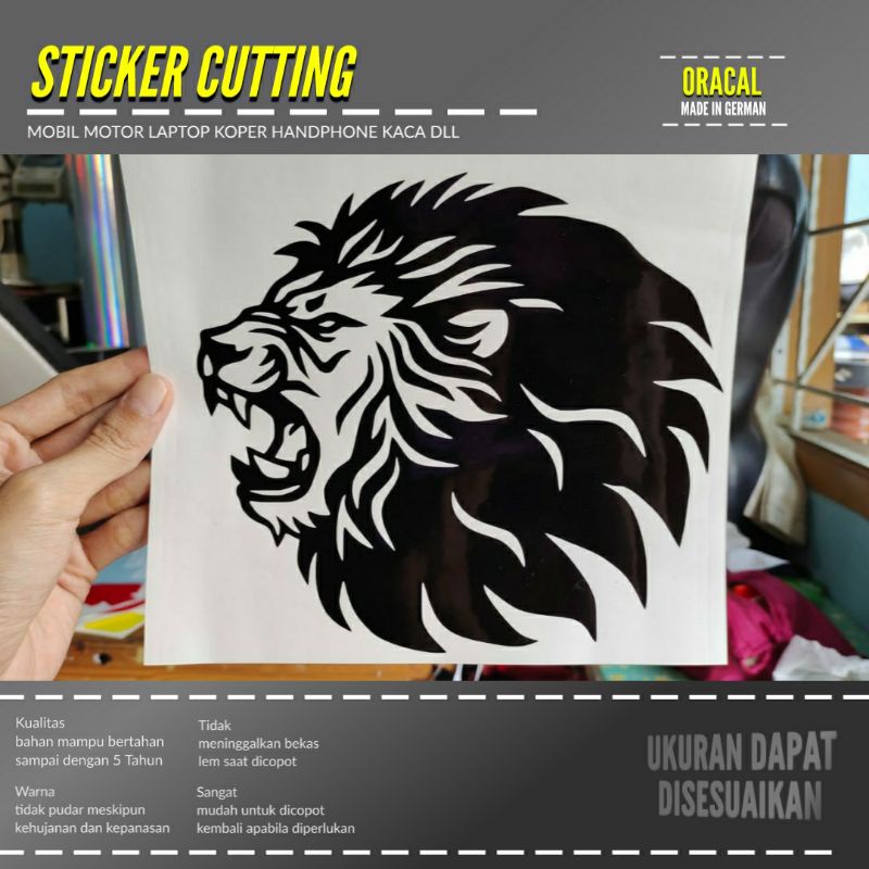 Jual STIKER SINGA 2 STICKER CUTTING CUSTOM TRANSPARAN LOGO | Shopee ...