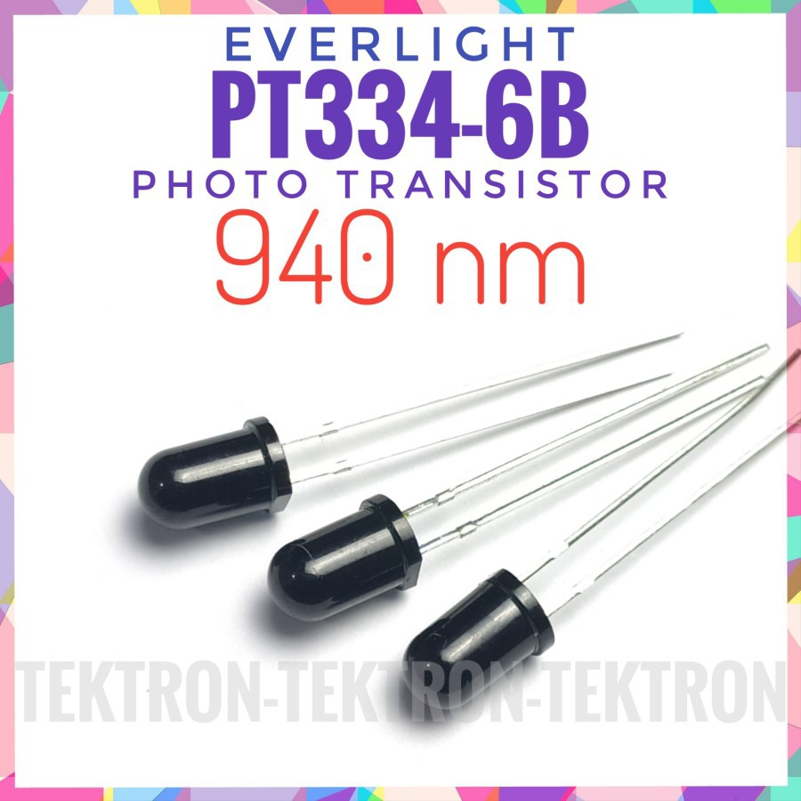 Jual Everlight Photo Transistor 5mm 940nm IR Fototransistor Infra Red ...