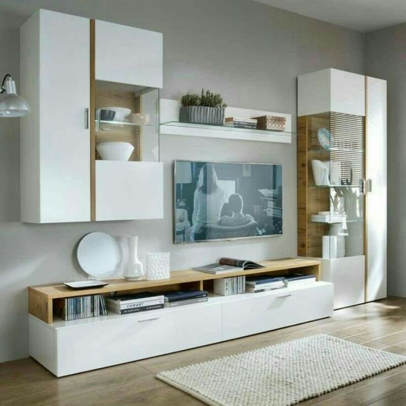 Jual backdrop tv minimalis, backdeop tv modern, almari hias,meja tv ...