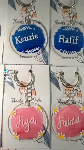 Jual [1 HARI JADI] Gantungan Kunci akrilik / custom nama / Ganci ...