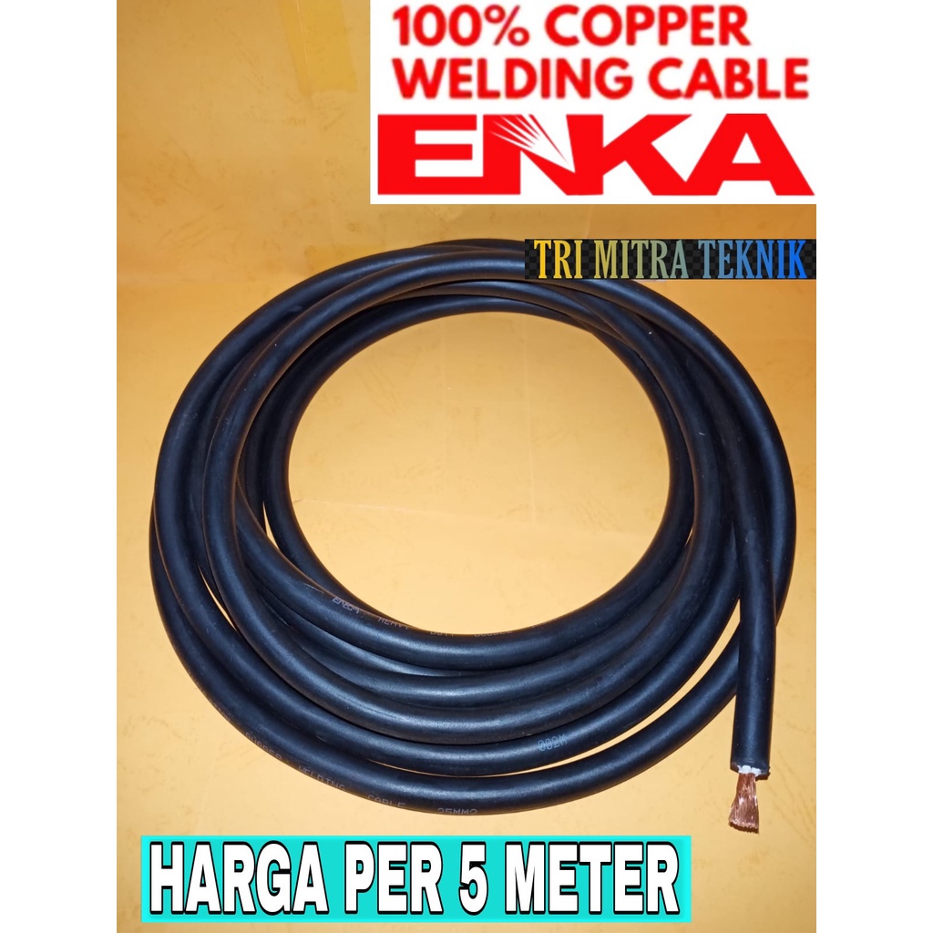 Jual [HARGA PER 5 METER] Kabel las full tembaga Murni 25mm2 Enka ...