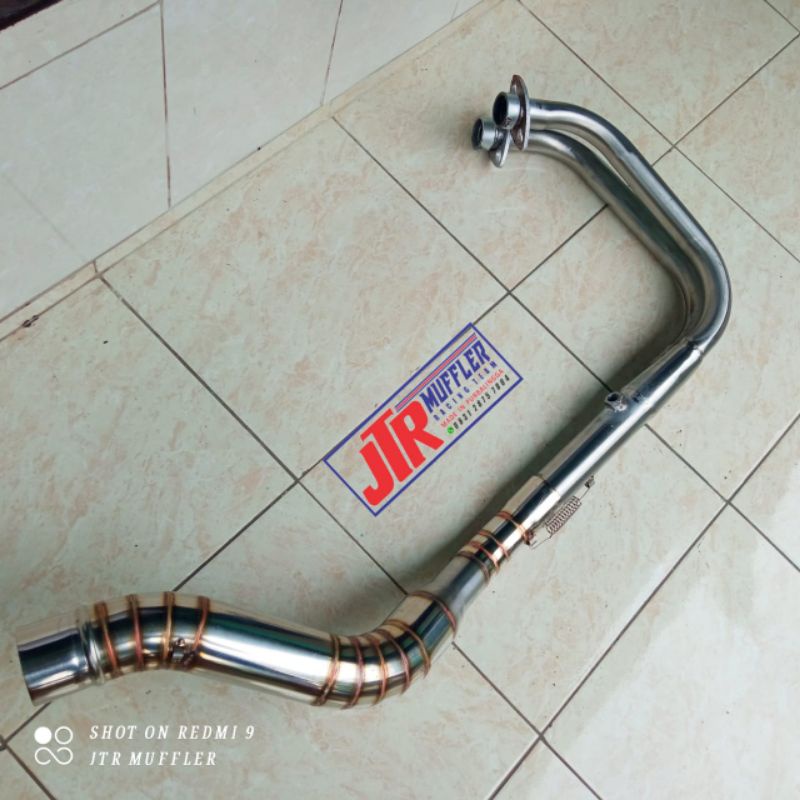 Jual Pipa Header Leheran Knalpot NINJA 250 FI KARBU NEW NINJA 250 FI ...