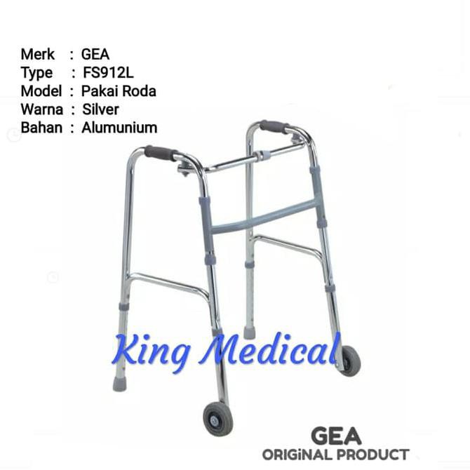 Jual WALKER ALAT BANTU JALAN PAKAI RODA- GEA FS912L | Shopee Indonesia