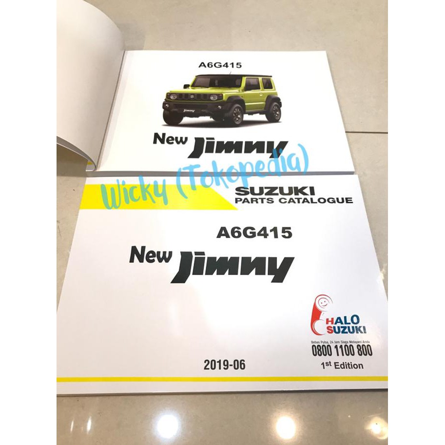 Jual Promo Buku New Jimny 2019 Katalog Sparepart Original Suzuki Sgp