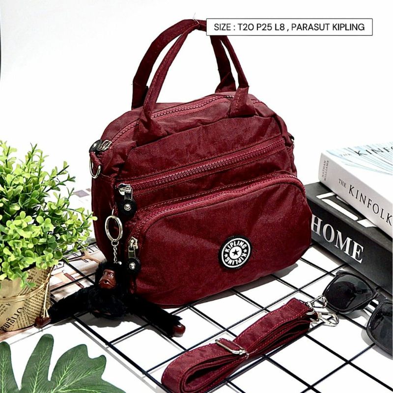 Tas backpack shoulder bag 2in1 with slingbag Bag Size :23x10x30Cm