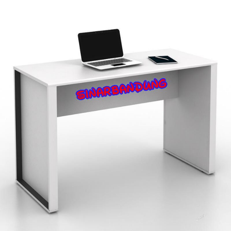 Jual MEJA KANTOR PUTIH SIMPLE / MEJA KERJA MINIMALIS | Shopee Indonesia