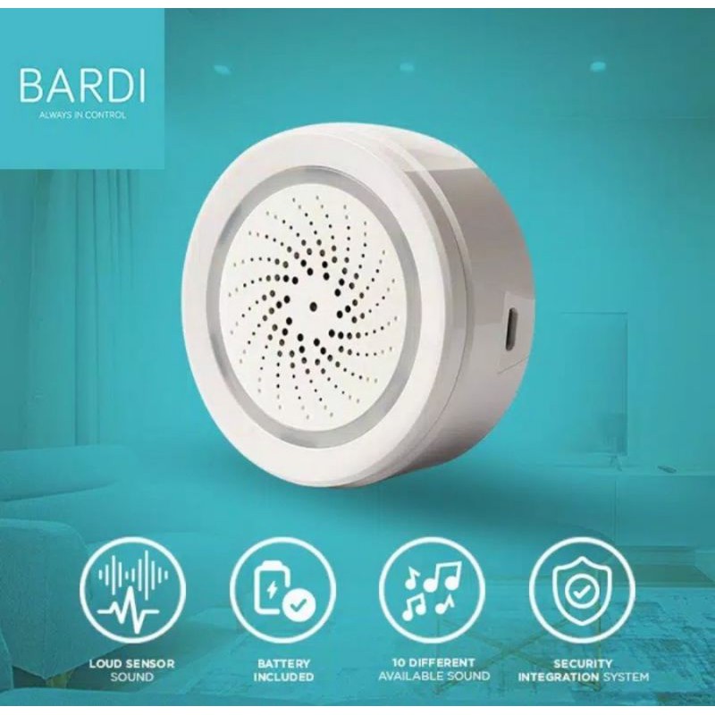 Jual BARDI Smart Home WIFI Siren Loud Alarm Android/iOS Support ...