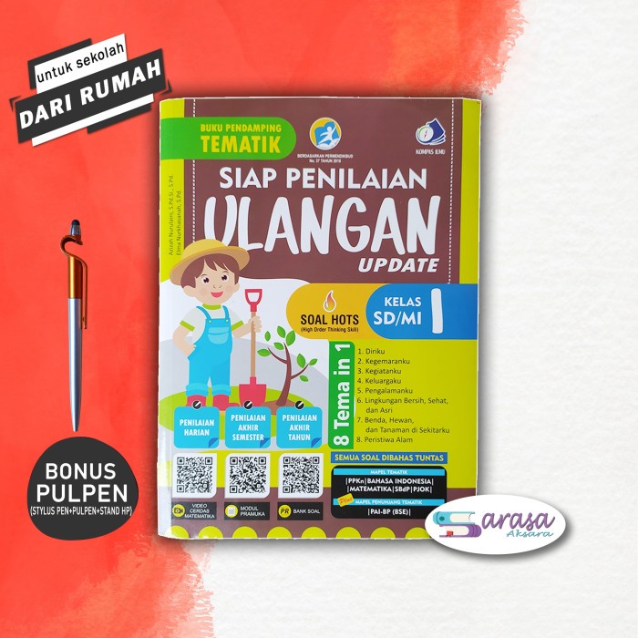 Jual BUKU PELAJARAN SD SIAP PENILAIAN ULANGAN SD KELAS 1 PENDAMPING ...