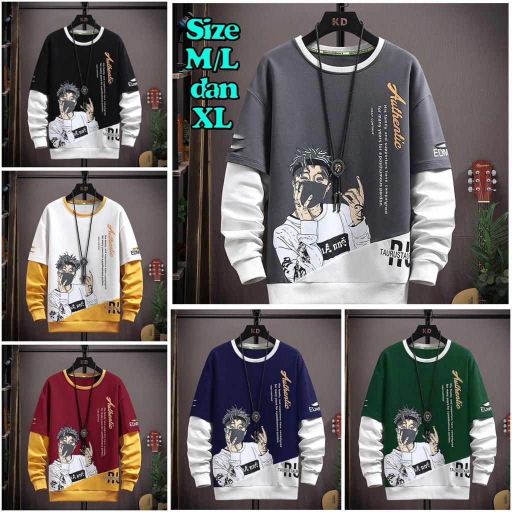 Jual Asgard777 - BAJU AUTHENTIC / atasan lengan panjang / sweater