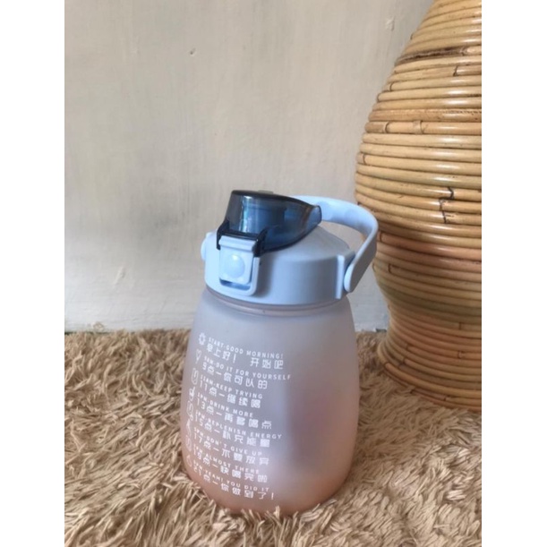 Jual Botol Minum Gemoy 1300ml 13liter Botol Motivasi Viral Shopee Indonesia 0284