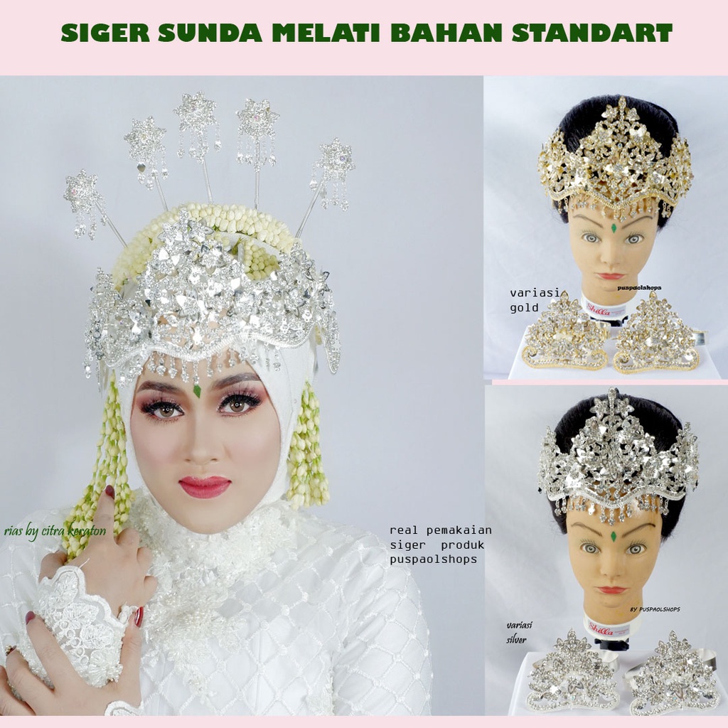 Jual MAHKOTA SIGER SUNDA MELATI PREMIUM PENGANTIN MURAH | Shopee Indonesia