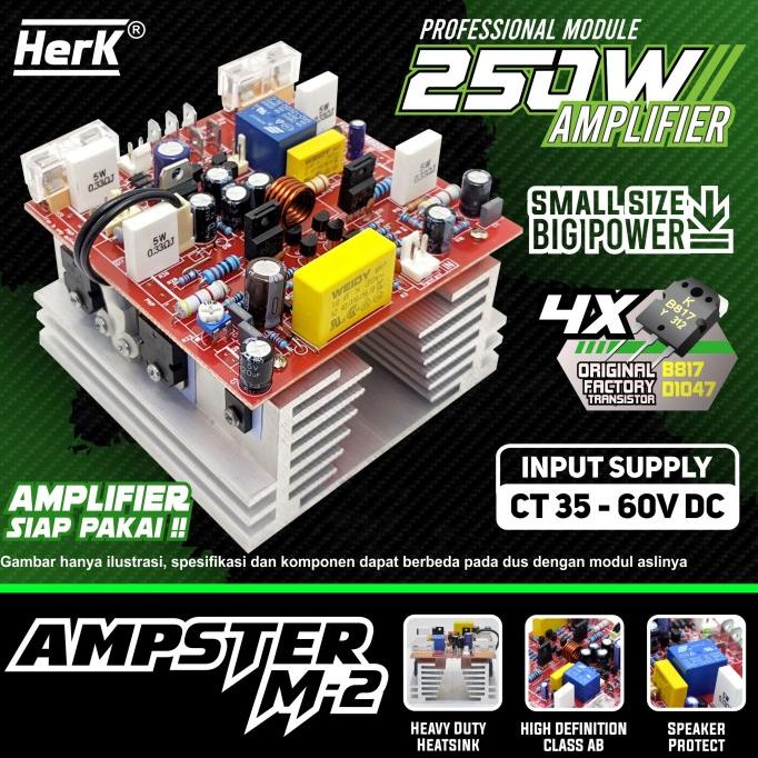 Jual Kit Ampster M2 Power Amplifier 250W Herk | Shopee Indonesia