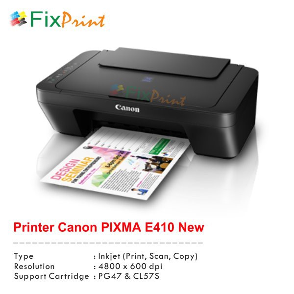 Jual Printer Canon Pixma E410 E-410 E 410 All in one Print Scan Copy ...