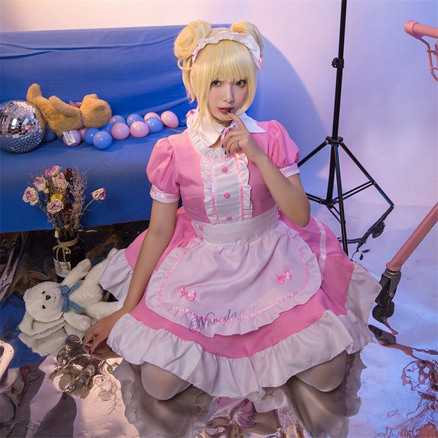 Jual PreOrder Sexy French Maid Costume Sweet Gothic Lolita Dress Anime ...