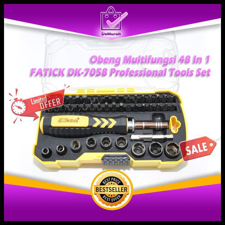 Jual Obeng Terbaru Obeng Multifungsi 48 In 1 Fatick Dk-7058 ...