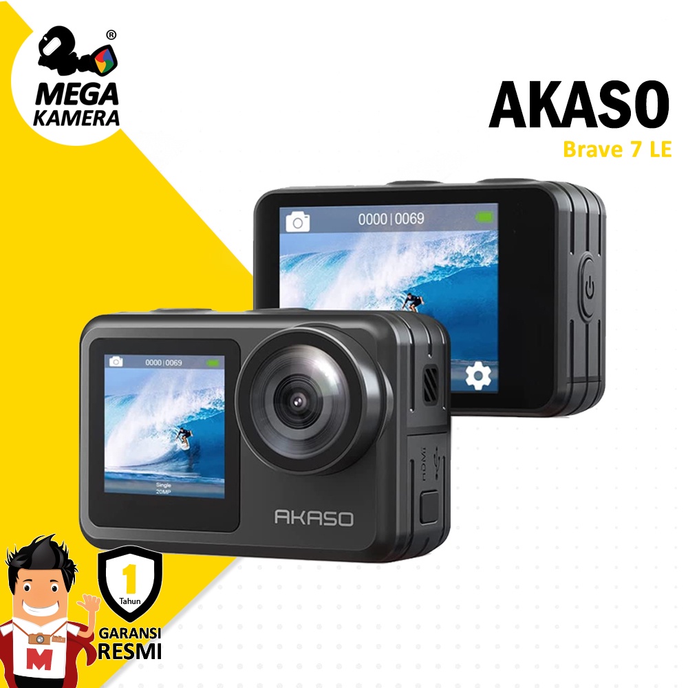 Jual AKASO Brave 7 LE 4K 30 FPS WiFi Action Camera Shopee Indonesia